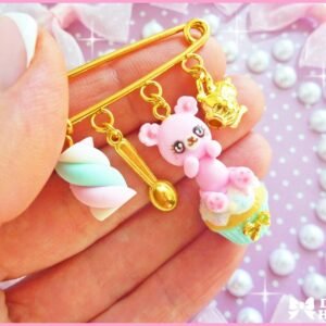 Kawaii Cupcake Pin Brooch by Dolly House
