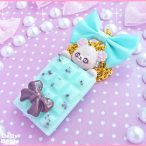 Mint Choco Bear Necklace (4)