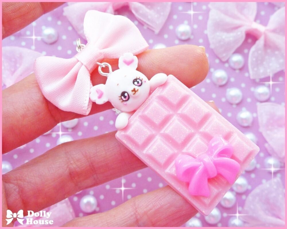 Sweet Cupcake & Bear Necklace by Dolly House