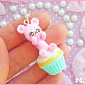 Sweet Cupcake & Bear Necklace (3)