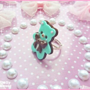 Kawaii Bear Choco Cookie Ring by Dolly House (2)
