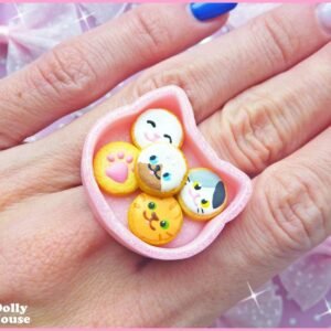 Kawaii Cat Cookies Box Ring by Dolly House (3)