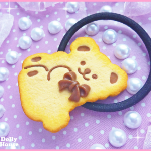 Cookie Bear scrunchy by Dolly House