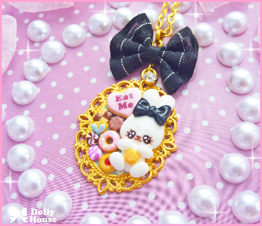Kawaii Alice in Wonderland Necklace by Dolly House