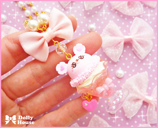 Kawaii Bear Parfait Necklace by Dolly House