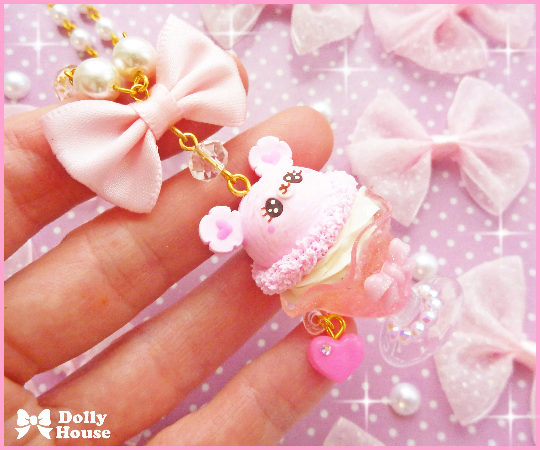 Kawaii Bear Parfait Necklace by Dolly House