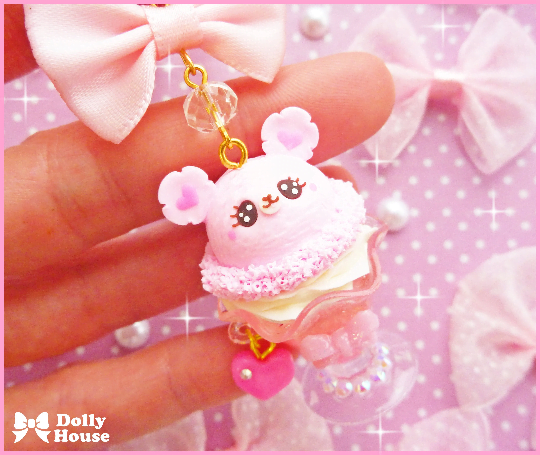 Kawaii Bear Parfait Necklace by Dolly House
