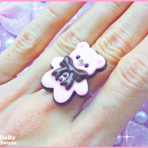 Kawaii Bear Sugar Cookie Ring1