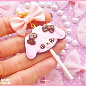 Kawaii Bunny Cookie Pop Necklace by Dolly House