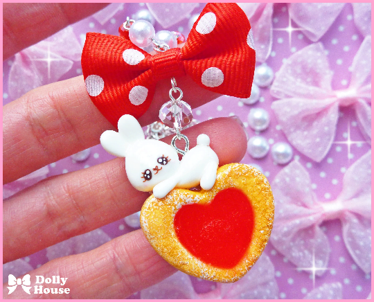 Kawaii Bunny&Pastry Necklace by Dolly House