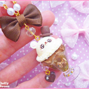 Kawaii Choco Bear Parfait Necklace by Dolly House