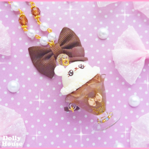 Kawaii Choco Bear Parfait Necklace1