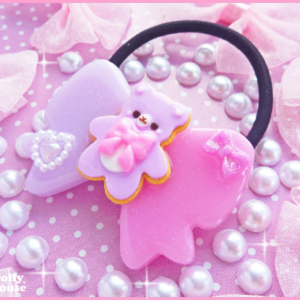 Kawaii Cookie Bear scrunchy1