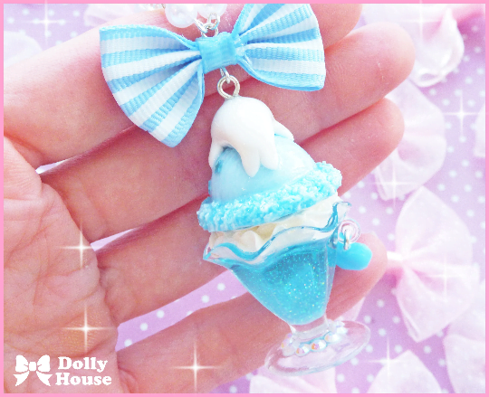 Kawaii Seal Ice-cream Parfait Necklace by Dolly House