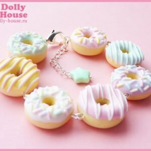 Cute Bracelet -Pastel Doughnuts- by Dolly House