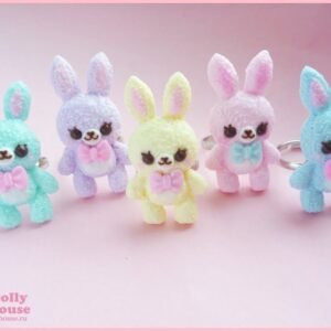 Kawaii Pastel Bunny Ring by Dolly House