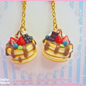 Kawaii Pile of Pancakes Earrings by Dolly House I