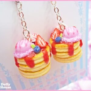 Kawaii Pile of Pancakes Earrings by Dolly House II