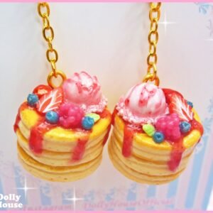 Kawaii Pile of Pancakes Earrings by Dolly House IX