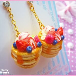 Kawaii Pile of Pancakes Earrings by Dolly House IV