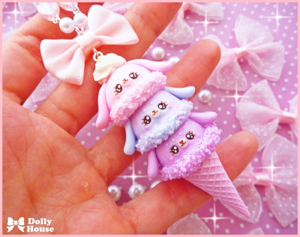 Kawaii Ice-Cream Necklace by Dolly House