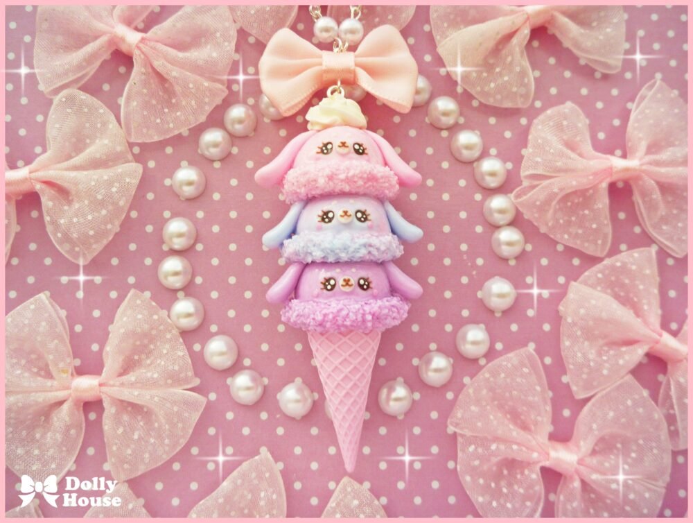 Kawaii Ice-Cream Necklace by Dolly House