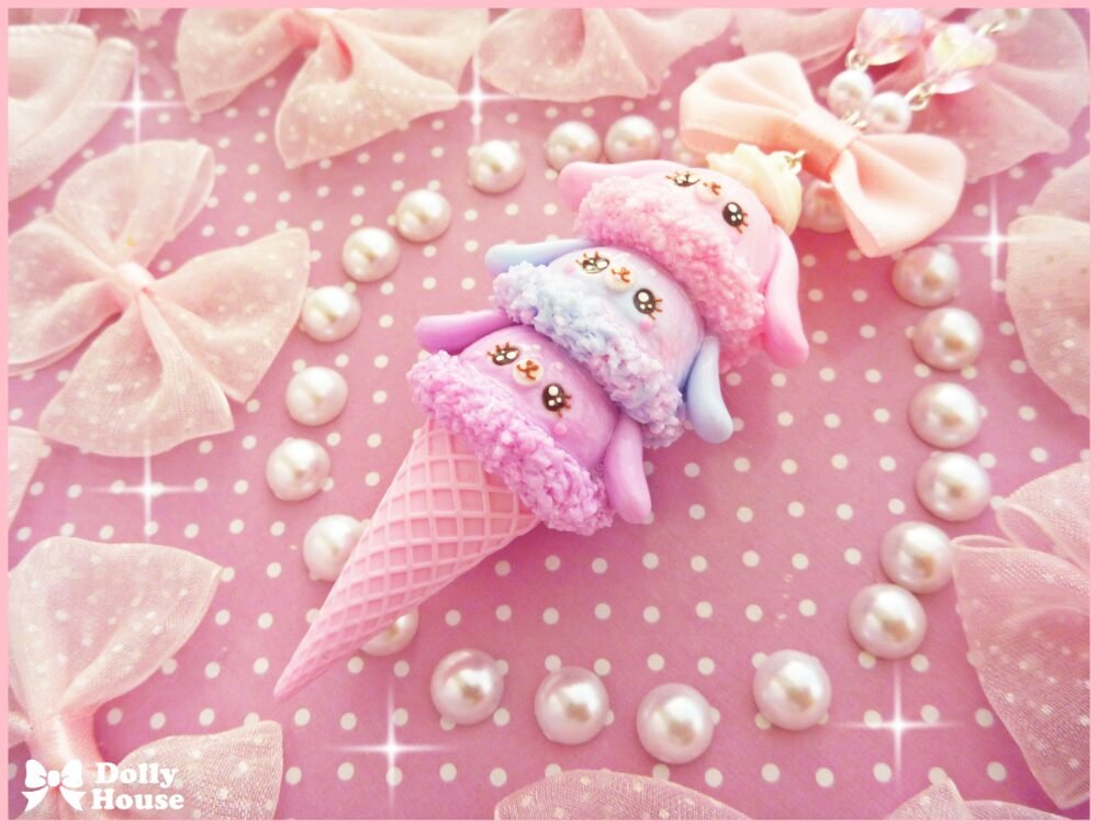 Kawaii Ice-Cream Necklace by Dolly House