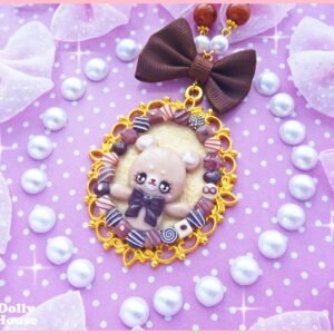 Kawaii Choco Bear Necklace by Dolly House 1