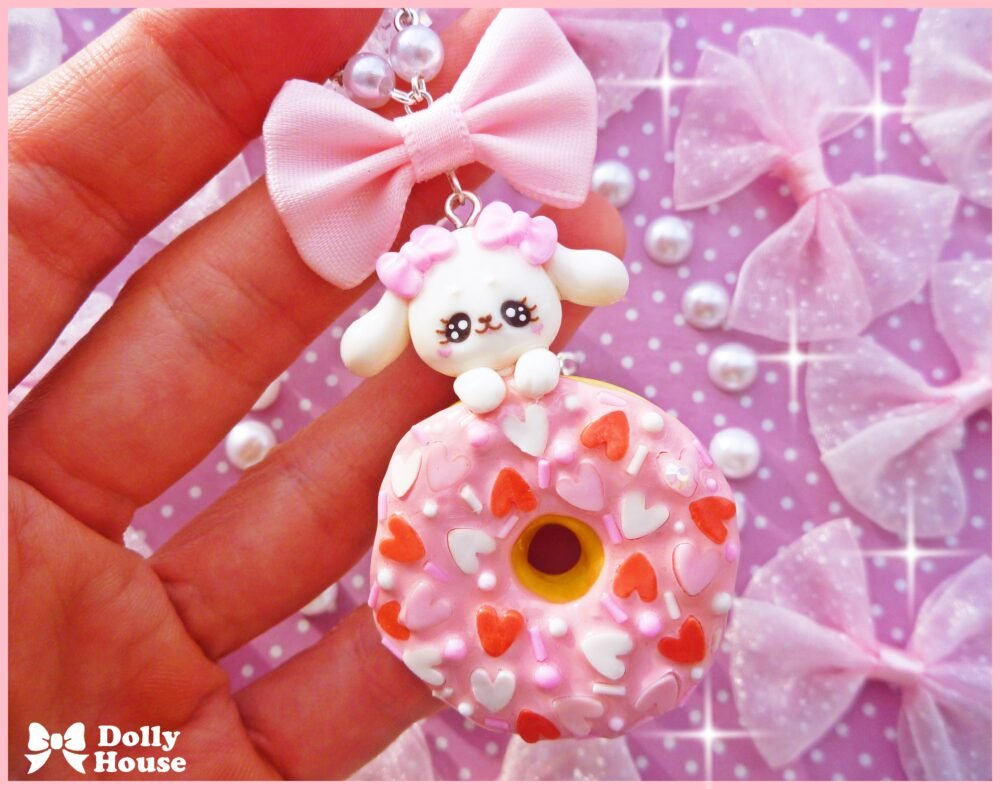 Kawaii Doughnut & Bunny Necklace by Dolly House (Copy)
