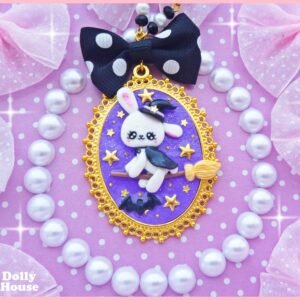 Kawaii Bunny Witch Necklace by Dolly House