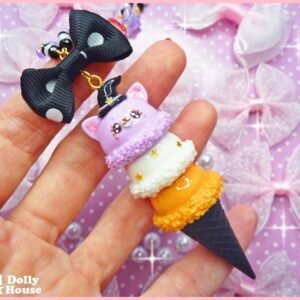 Kawaii Magical Cat Ice-Cream Necklace by Dolly House