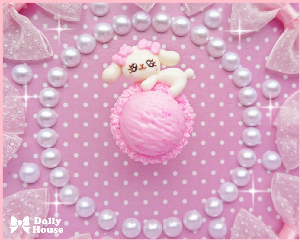 Kawaii Ice-Cream & Bunny Ring by Dolly House