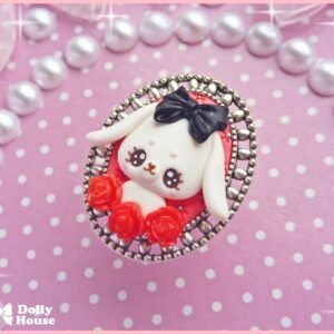 Kawaii Bunny&Roses Ring by Dolly House