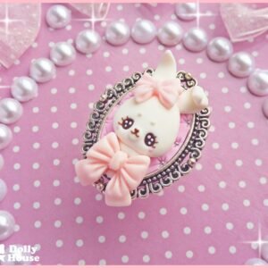 Kawaii Bunny&Ribbon Bows Ring by Dolly House II
