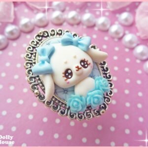 Kawaii Bunny&Roses Ring by Dolly House II