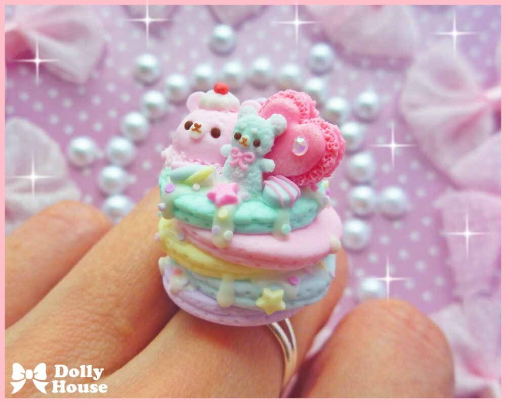 Kawaii Pastel Pancakes Ring by Dolly House