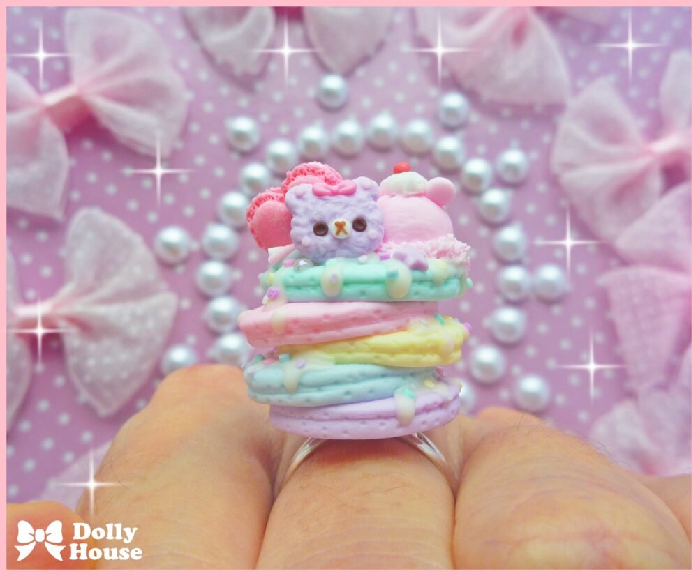 Kawaii Pastel Pancakes Ring by Dolly House