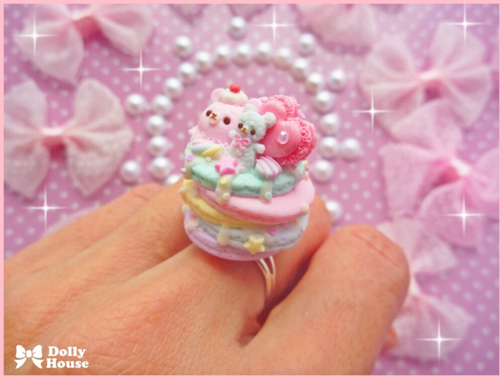 Kawaii Pastel Pancakes Ring by Dolly House