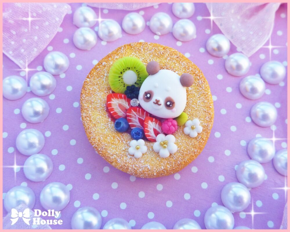 Kawaii Berry Pastry Brooch by Dolly House
