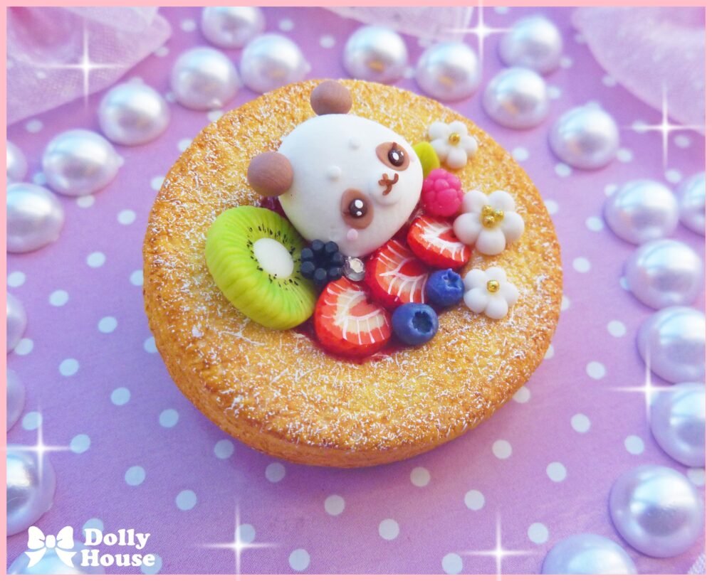 Kawaii Berry Pastry Brooch by Dolly House