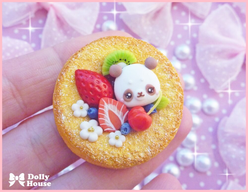 Kawaii Berry Pastry Brooch by Dolly House II