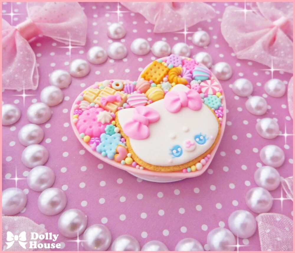 Kawaii Cookie Cat phone grip  stand  cell phone holder by Dolly House