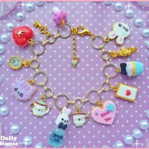 Kawaii Alice in Wondeland Sweets Bracelet by Dolly House