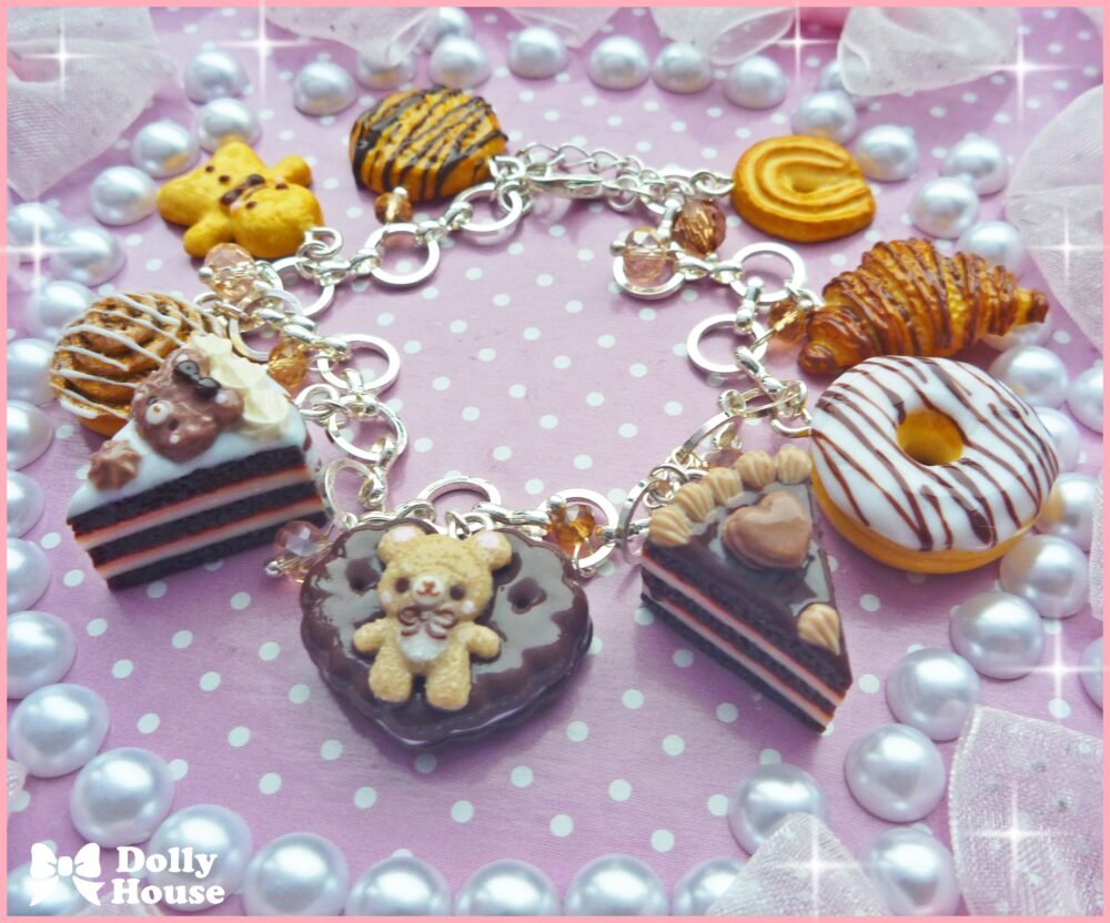 Kawaii Sweet Pastry  Bracelet by Dolly House