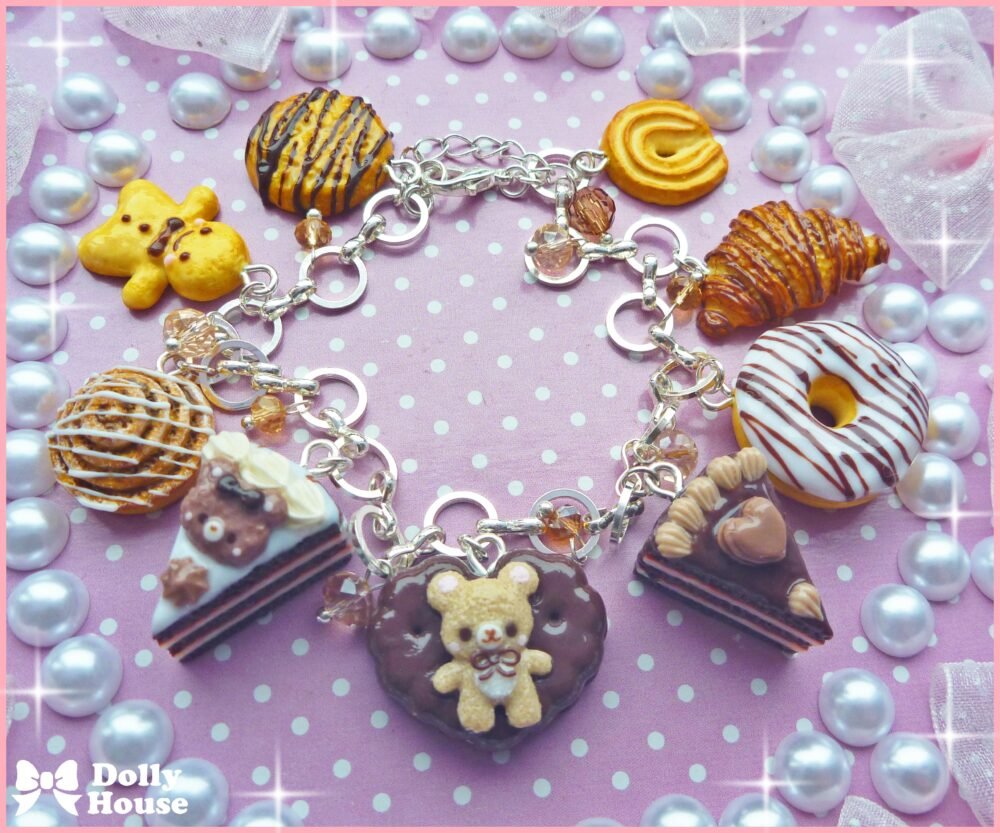Kawaii Sweet Pastry  Bracelet by Dolly House