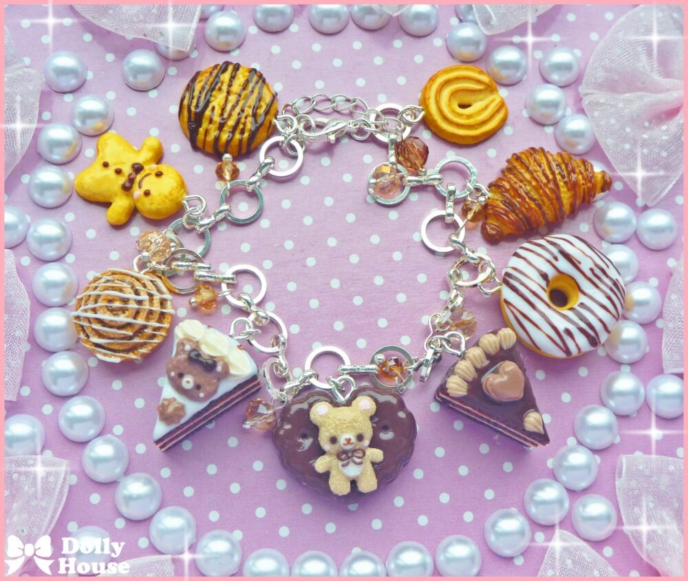 Kawaii Sweet Pastry  Bracelet by Dolly House