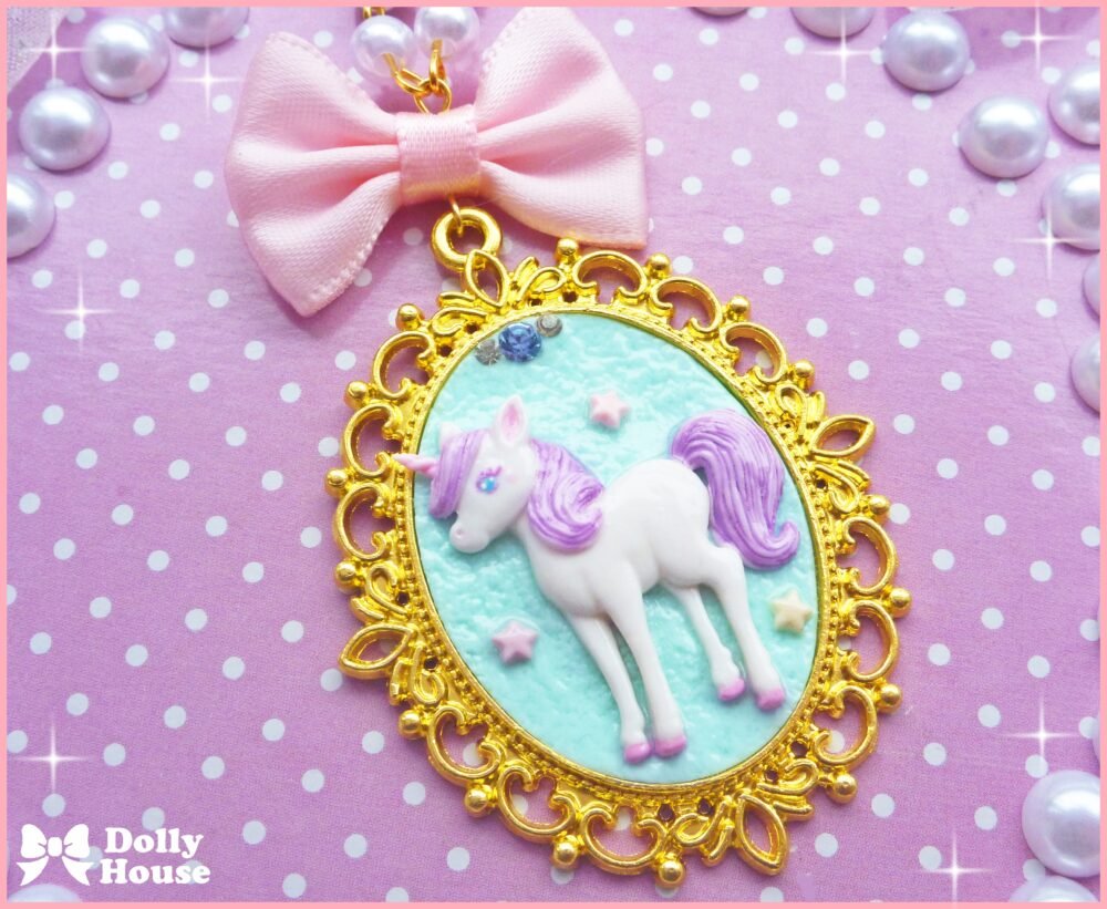 Kawaii Unicorn Necklace by Dolly House
