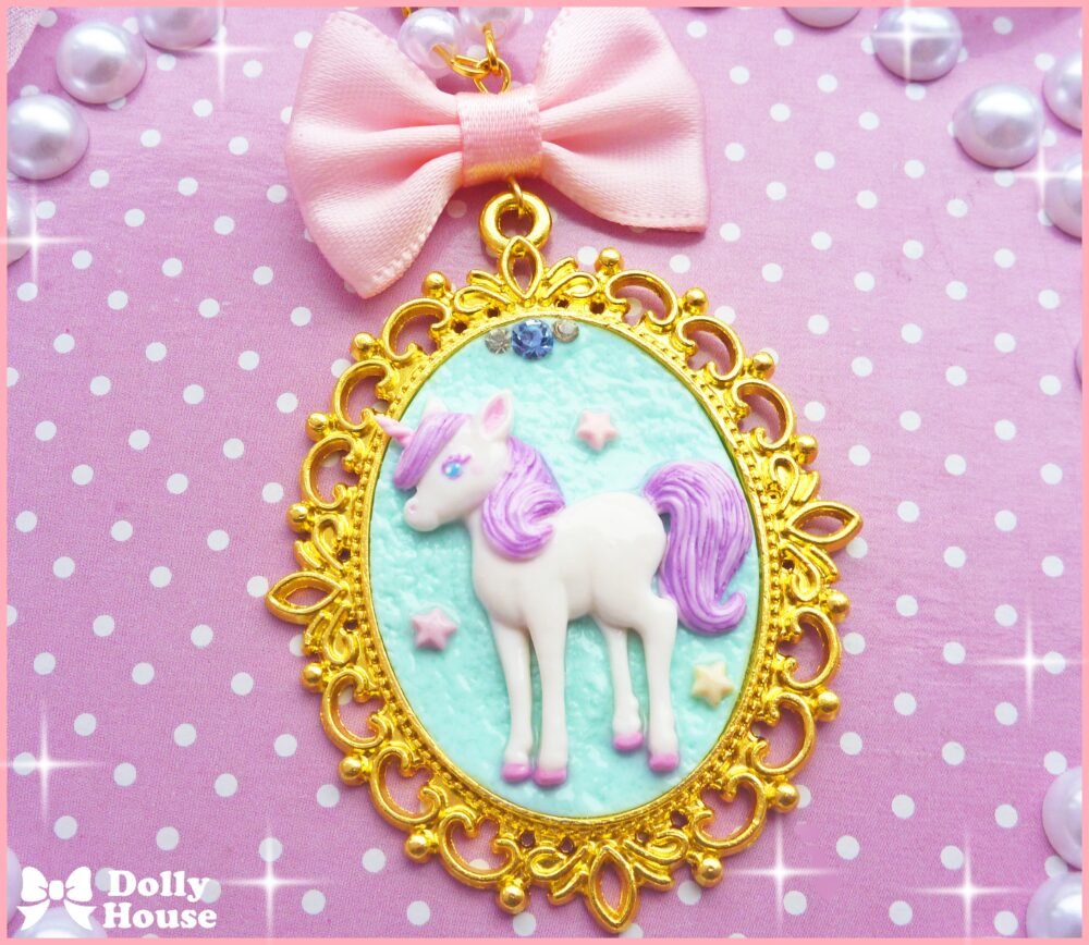 Kawaii Unicorn Necklace by Dolly House