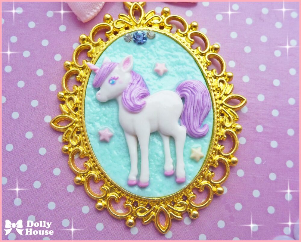 Kawaii Unicorn Necklace by Dolly House