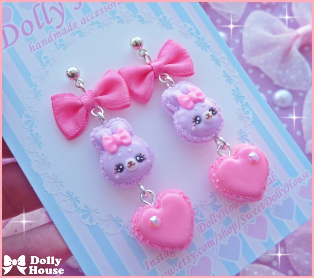 Kawaii Macarons  Earrings by Dolly House
